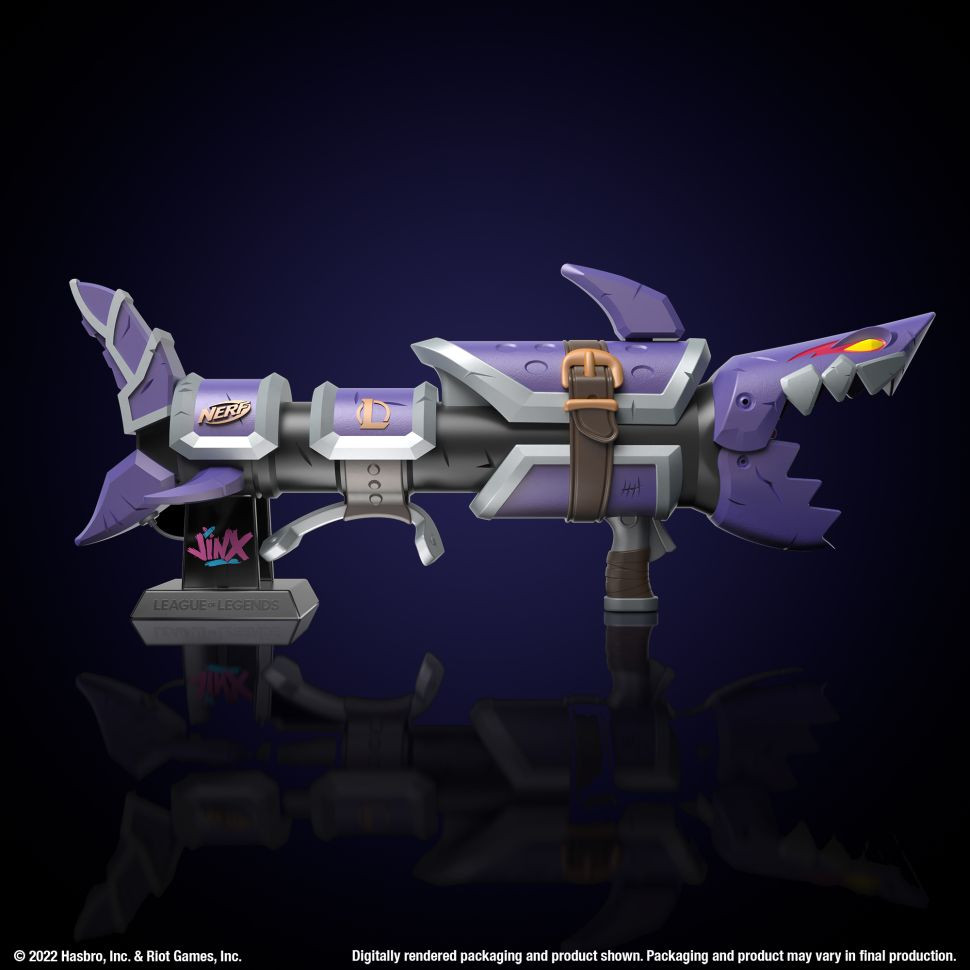 《英雄联盟》联动NERF 推出金克斯鱼骨火箭筒