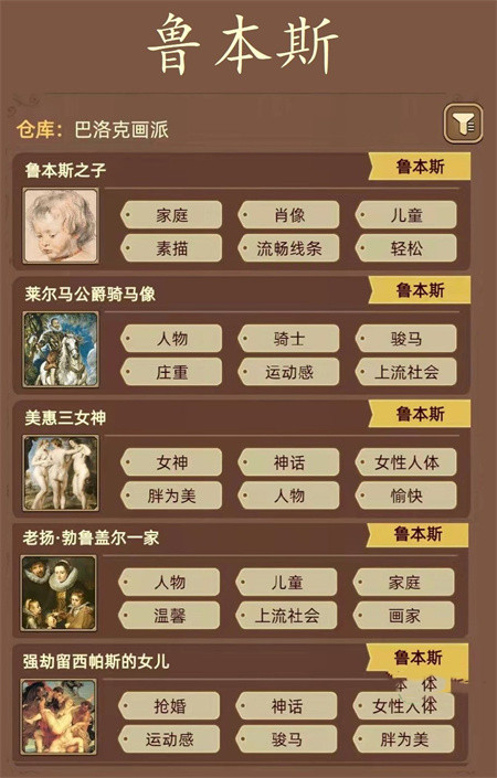 《名画展》画作标签攻略合集 《名画展》画作标签攻略合集