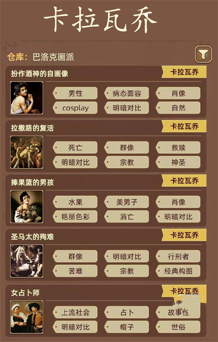 《名画展》画作标签攻略合集 《名画展》画作标签攻略合集