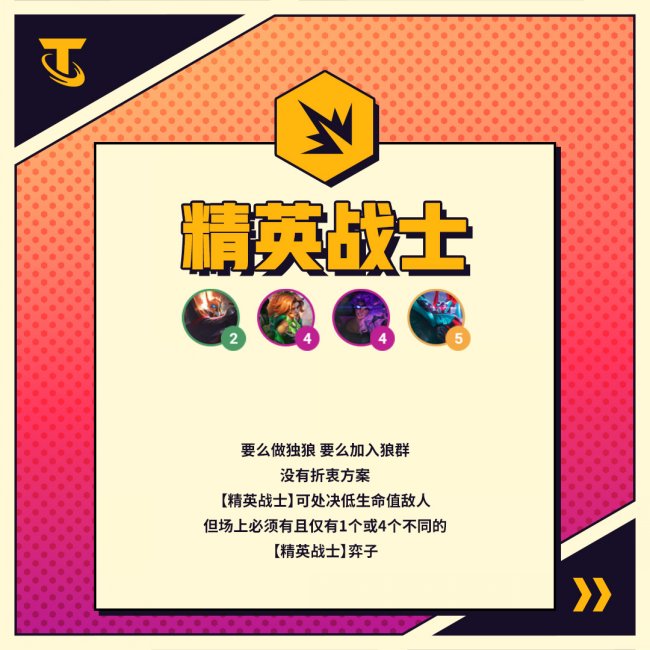 金铲铲之战S8精英战士羁绊效果详解 金铲铲之战S8精英战士羁绊效果详解