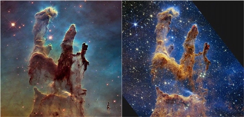 NASA公布宇宙“创生之柱”最新图像！世界的宇宙