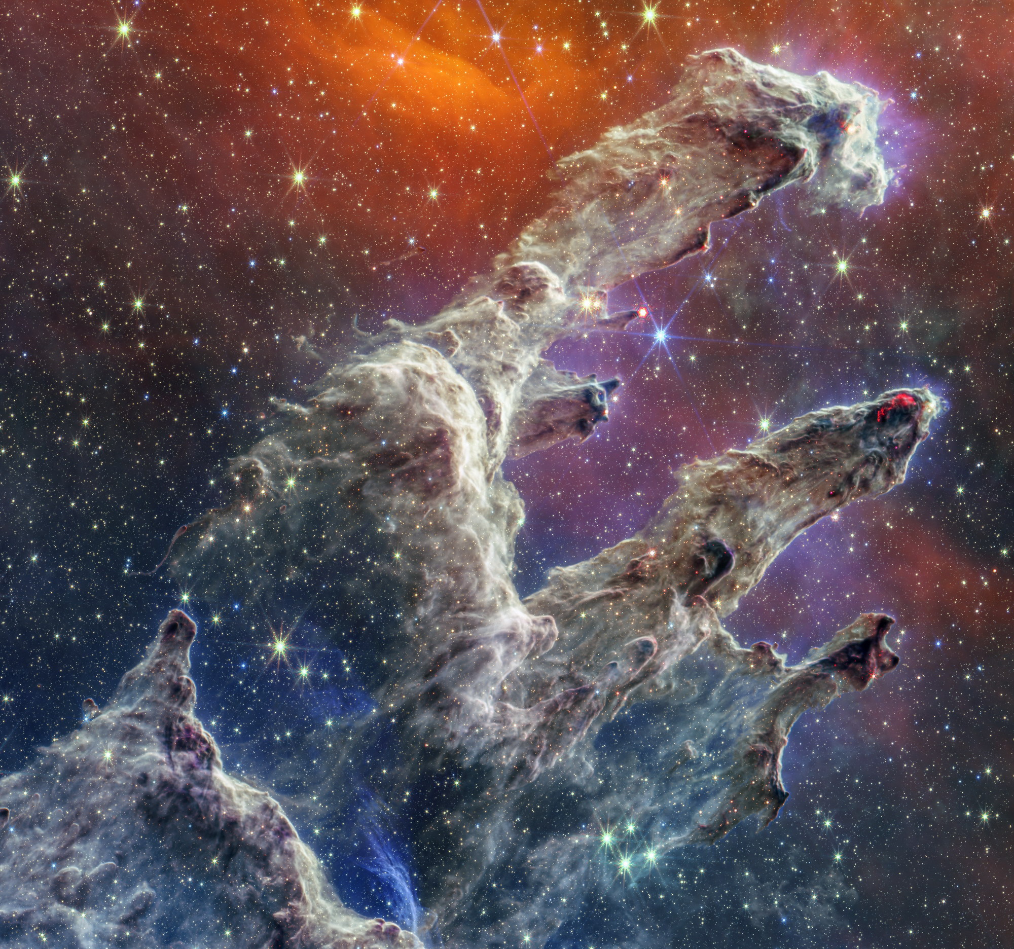 NASA公布宇宙“创生之柱”最新图像！世界的宇宙