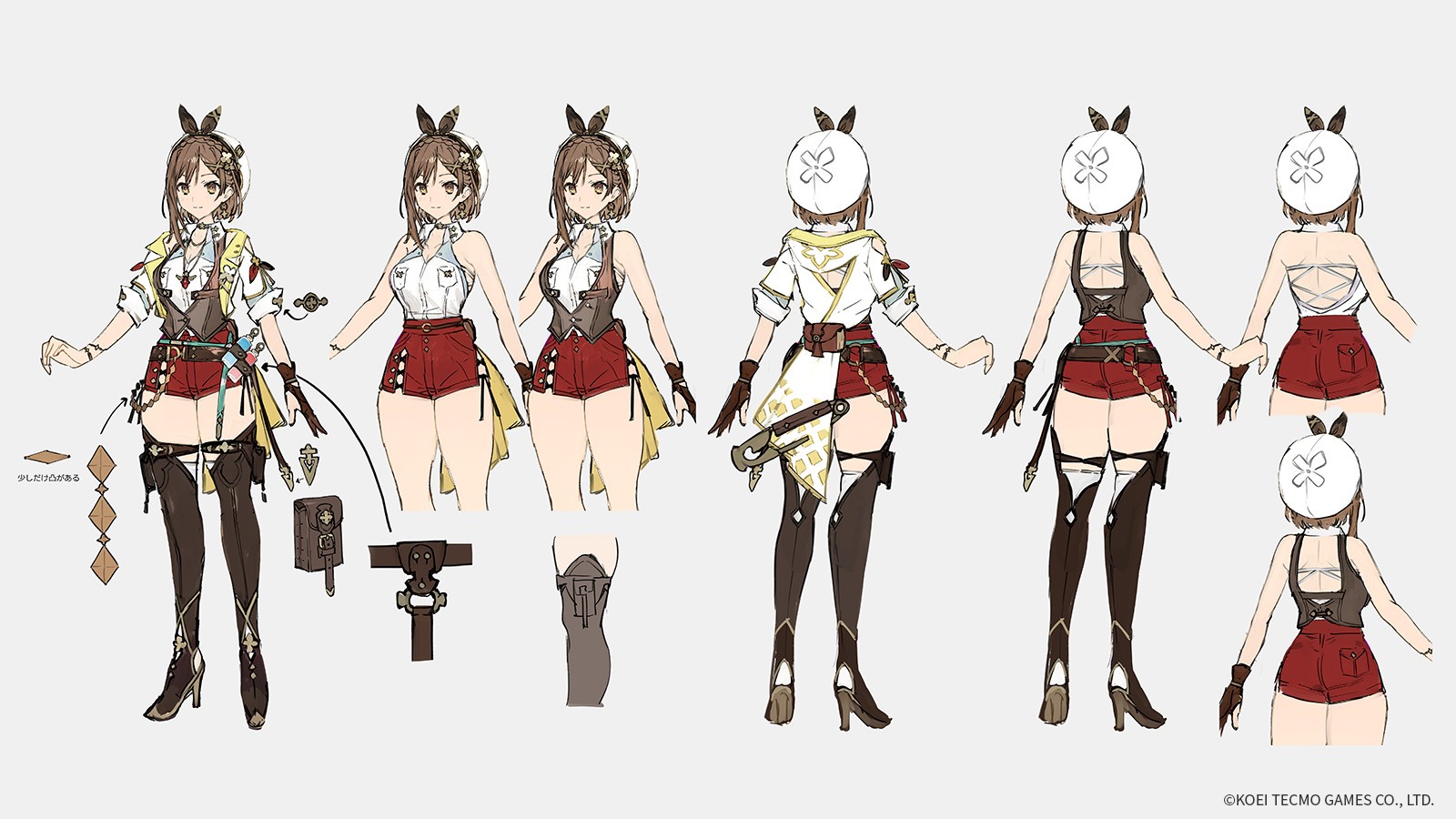 《莱莎的炼金工房3》角色设定图和3D建模公布！