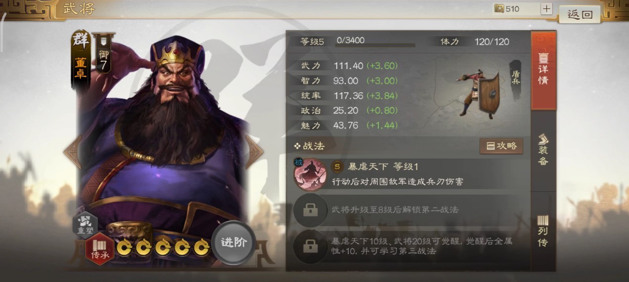  《三国志战棋版》董卓武将介绍