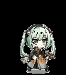 《少女前线》微型乌兹新橙剪影介绍