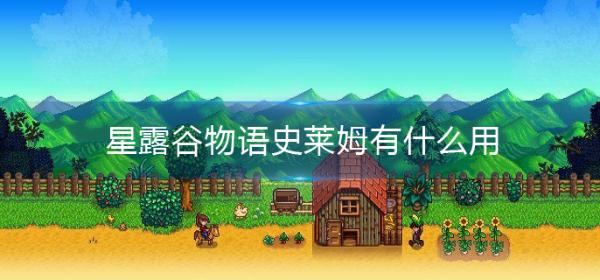 《星露谷物语》史莱姆有什么用？