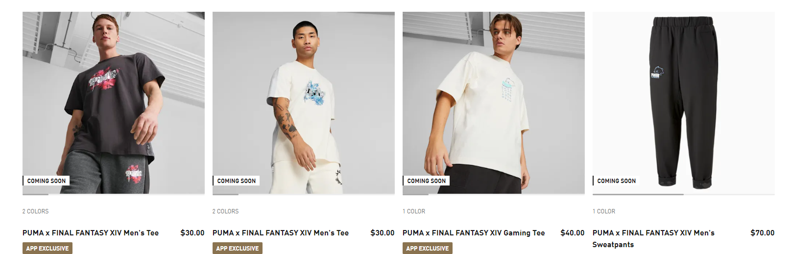 PUMA×《最终幻想14》联动宣传片 超多联名服饰