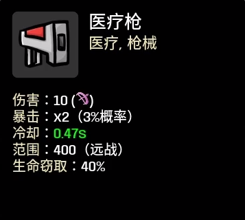 《土豆兄弟》医疗枪属性介绍