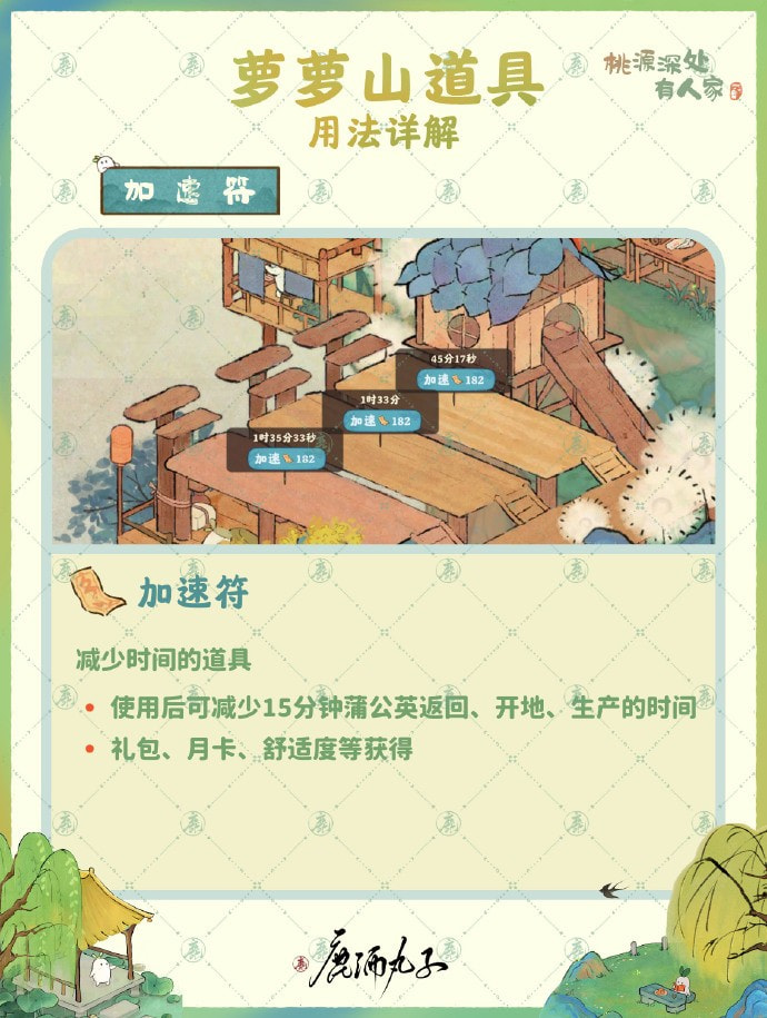 《桃源深处有人家》常用道具一览