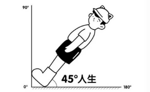 45度青年梗含义介绍