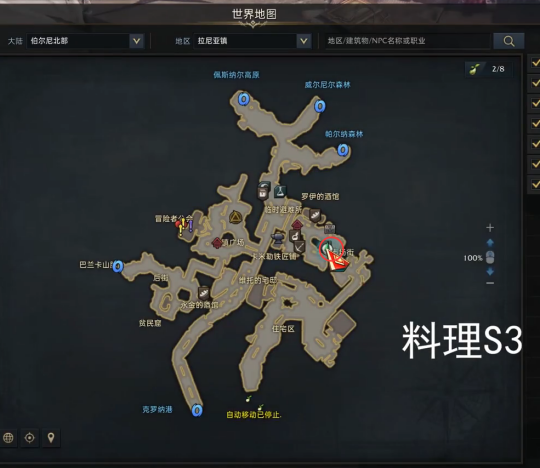 《命运方舟》贝隆北部料理图鉴