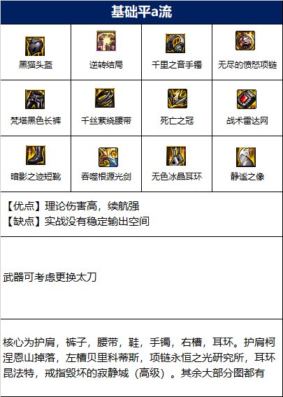 dnf110级剑帝毕业装备搭配攻略