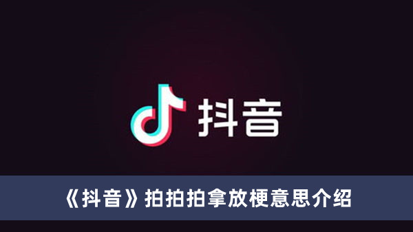 《抖音》拍拍拍拿放梗意思介绍