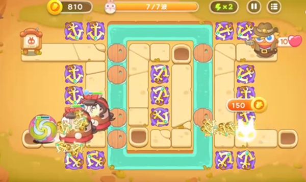 保卫萝卜4波仔很忙第三关无伤通关攻略