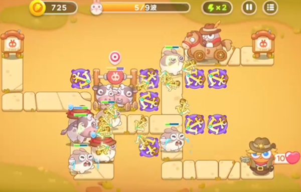 保卫萝卜4波仔很忙第十五关无伤通关攻略