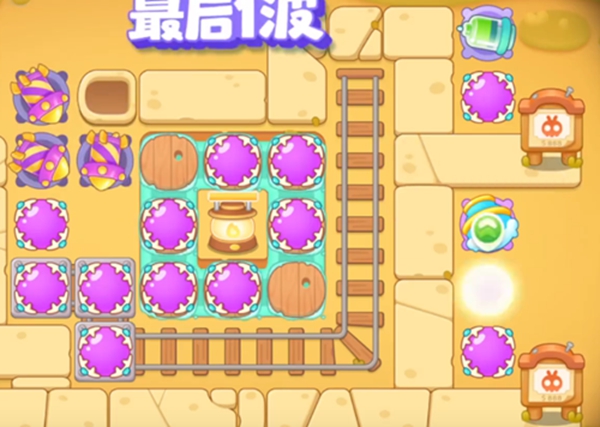 保卫萝卜4波仔很忙第十九关无伤通关攻略