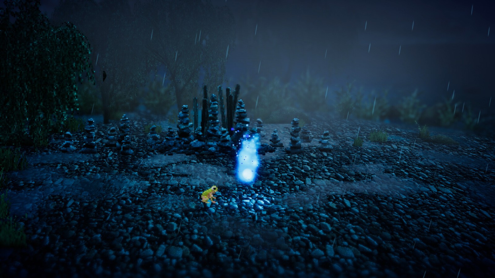 日式2D像素风格 游戏《雨魂》Steam页面上线