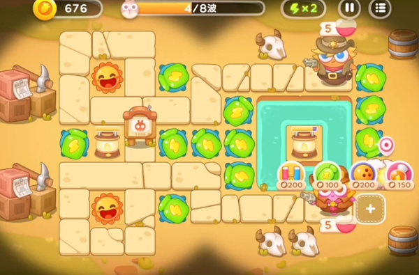 保卫萝卜4波仔很忙43关攻略