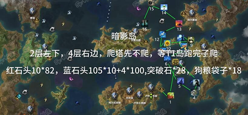 《命运方舟》t1岛路线攻略