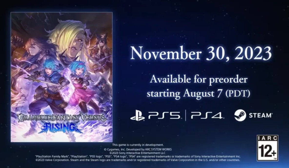 Cygames《碧蓝幻想Versus：崛起》11月30日正式发售