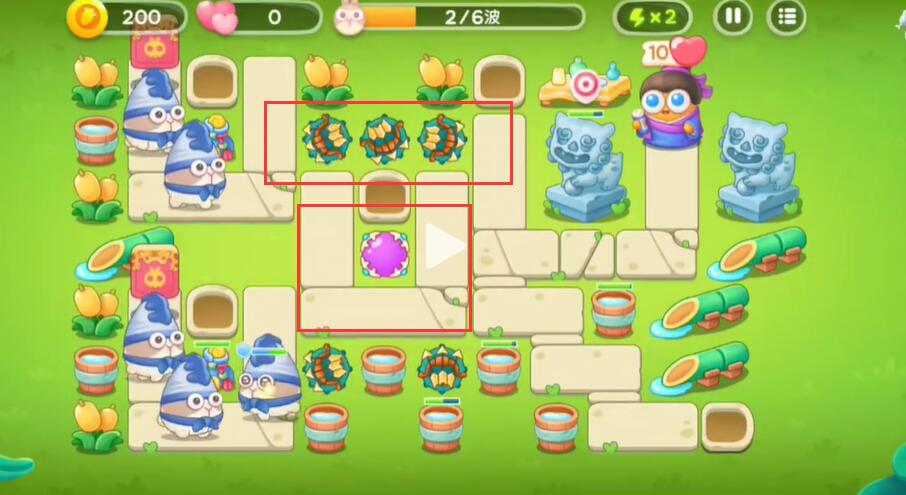 《保卫萝卜4》七夕鹊桥会第6关攻略