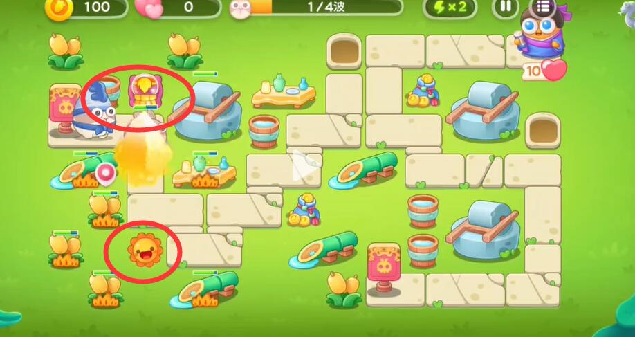 《保卫萝卜4》七夕鹊桥会第5关攻略