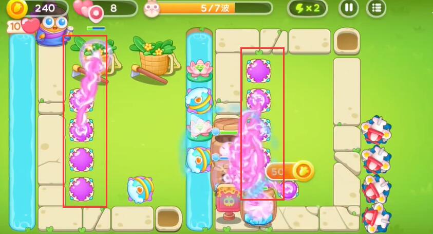 《保卫萝卜4》七夕鹊桥会第8关攻略