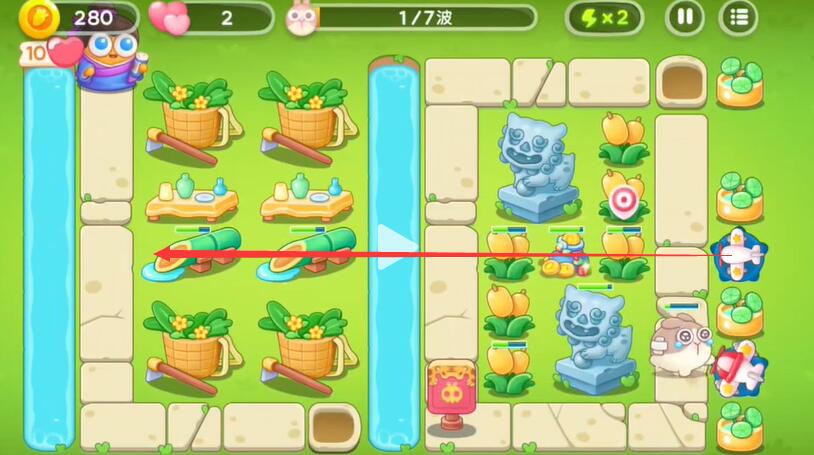 《保卫萝卜4》七夕鹊桥会第8关攻略