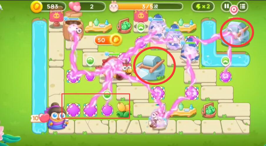 《保卫萝卜4》七夕鹊桥会第2关攻略