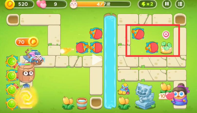 《保卫萝卜4》七夕鹊桥会第13关攻略