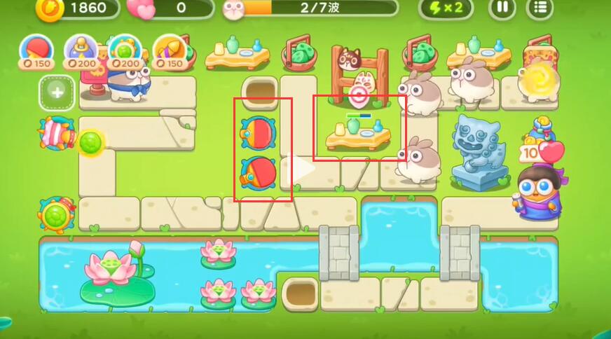 《保卫萝卜4》七夕鹊桥会第7关攻略