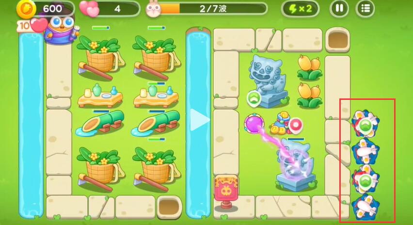 《保卫萝卜4》七夕鹊桥会第8关攻略