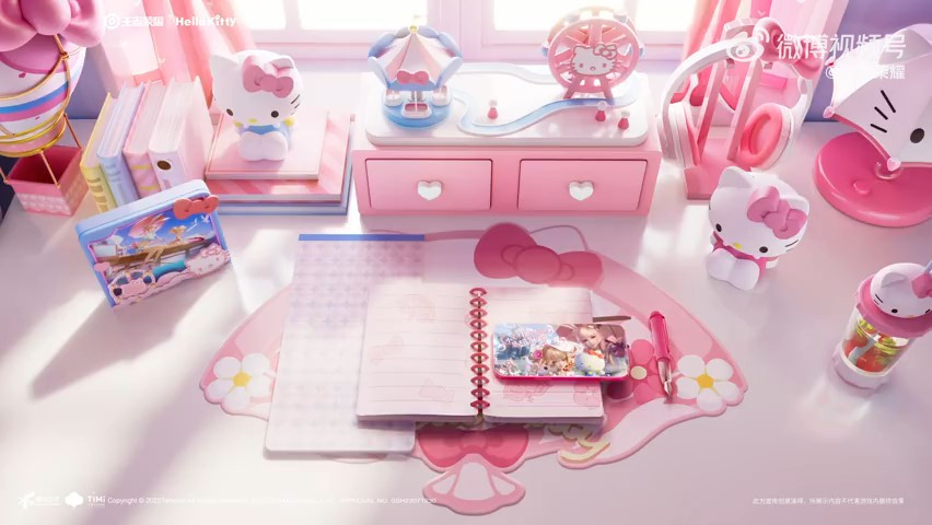 王者荣耀联动HelloKitty 免费装饰品兑换等福利！