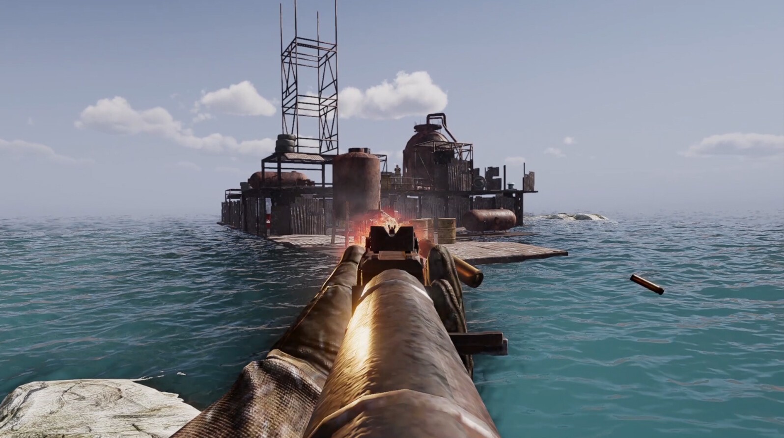 《沉没之地》steam抢先体验 水中探索经营战斗！