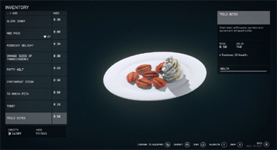 《星空》食物烹饪方法攻略