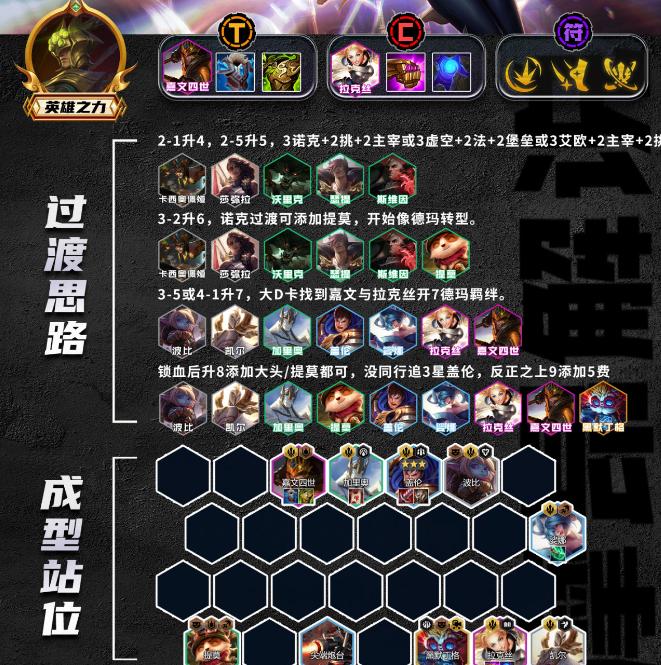 金铲铲之战S9.5七德玛3C玩法配置