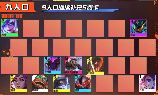 金铲铲之战S9.5九星盖伦配置玩法