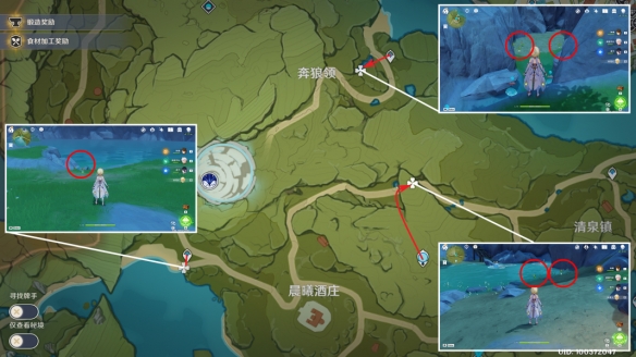 原神4.1嘟嘟莲采集路线图分享