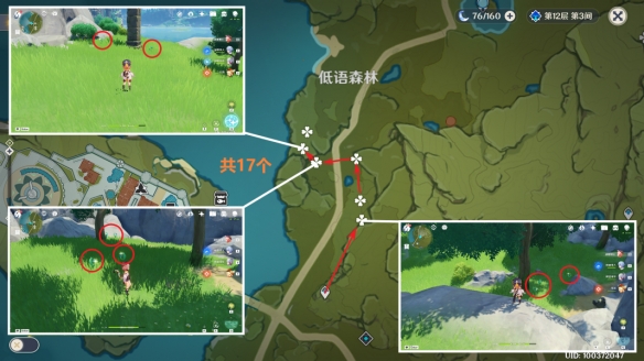 原神4.1小灯草最速采集路线