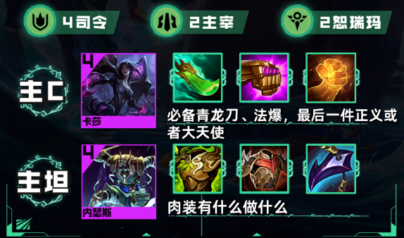 云顶之弈s9.5版本塔姆司令女枪阵容怎么搭配
