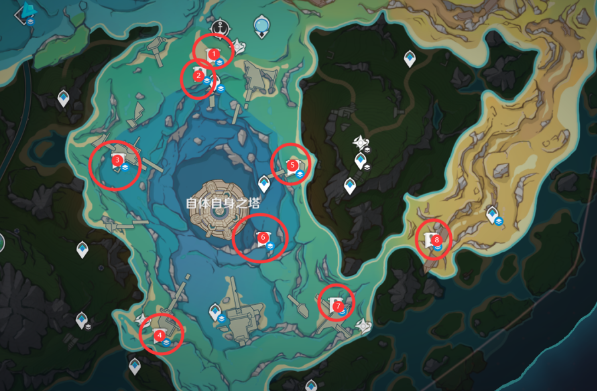 《原神》8张藏宝图在哪