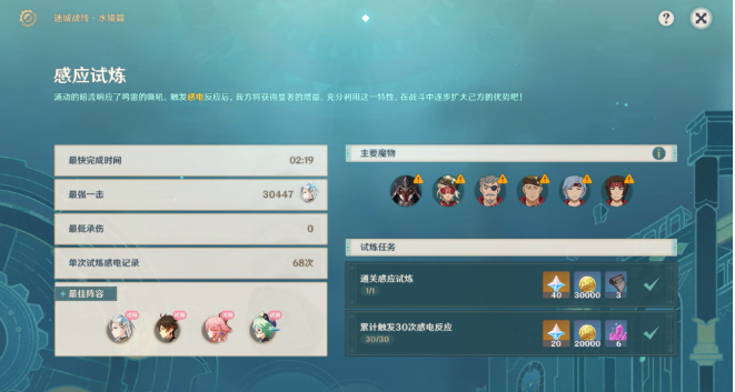 《原神》4.2版本感应试炼阵容搭配推荐