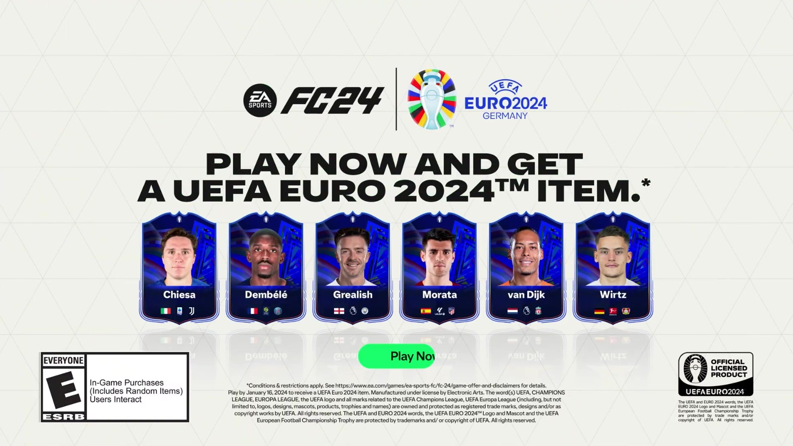 《EA Sports FC 24》明年以免费更新方式添加2024欧洲杯