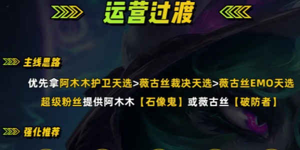 金铲铲之战S10四四三薇古丝玩法配置