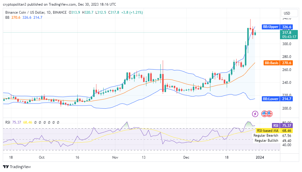 币安币今日（BNB）价格分析12月30日