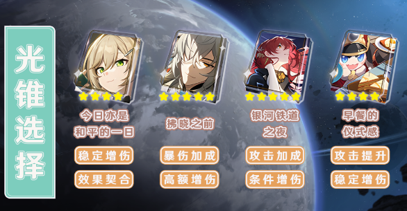 崩坏星穹铁道青雀光锥推荐 崩坏星穹铁道青雀光锥推荐