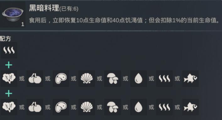 黎明重生全食谱整理