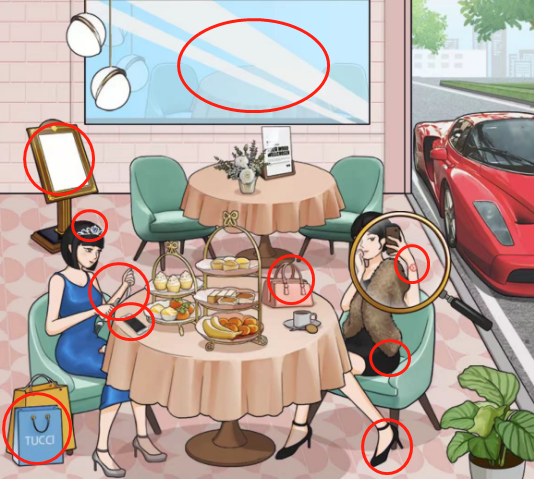 爆梗找茬王上流名媛如何过关 爆梗找茬王上流名媛如何过关