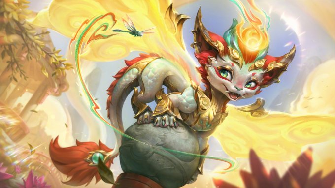 《英雄联盟》官方公开“天龙之子”皮肤高清原画