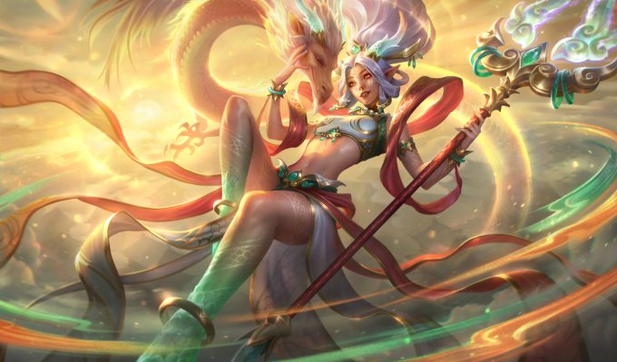 《英雄联盟》官方公开“天龙之子”皮肤高清原画